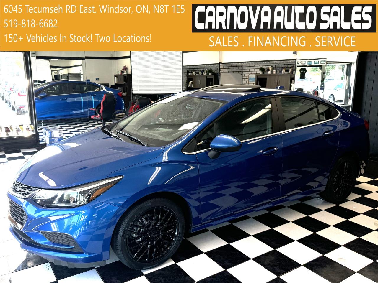 Used 2017 Chevrolet Cruze LT+Roof+ApplePlay+New Tires+Wheels+Remote Start for sale in Windsor, ON