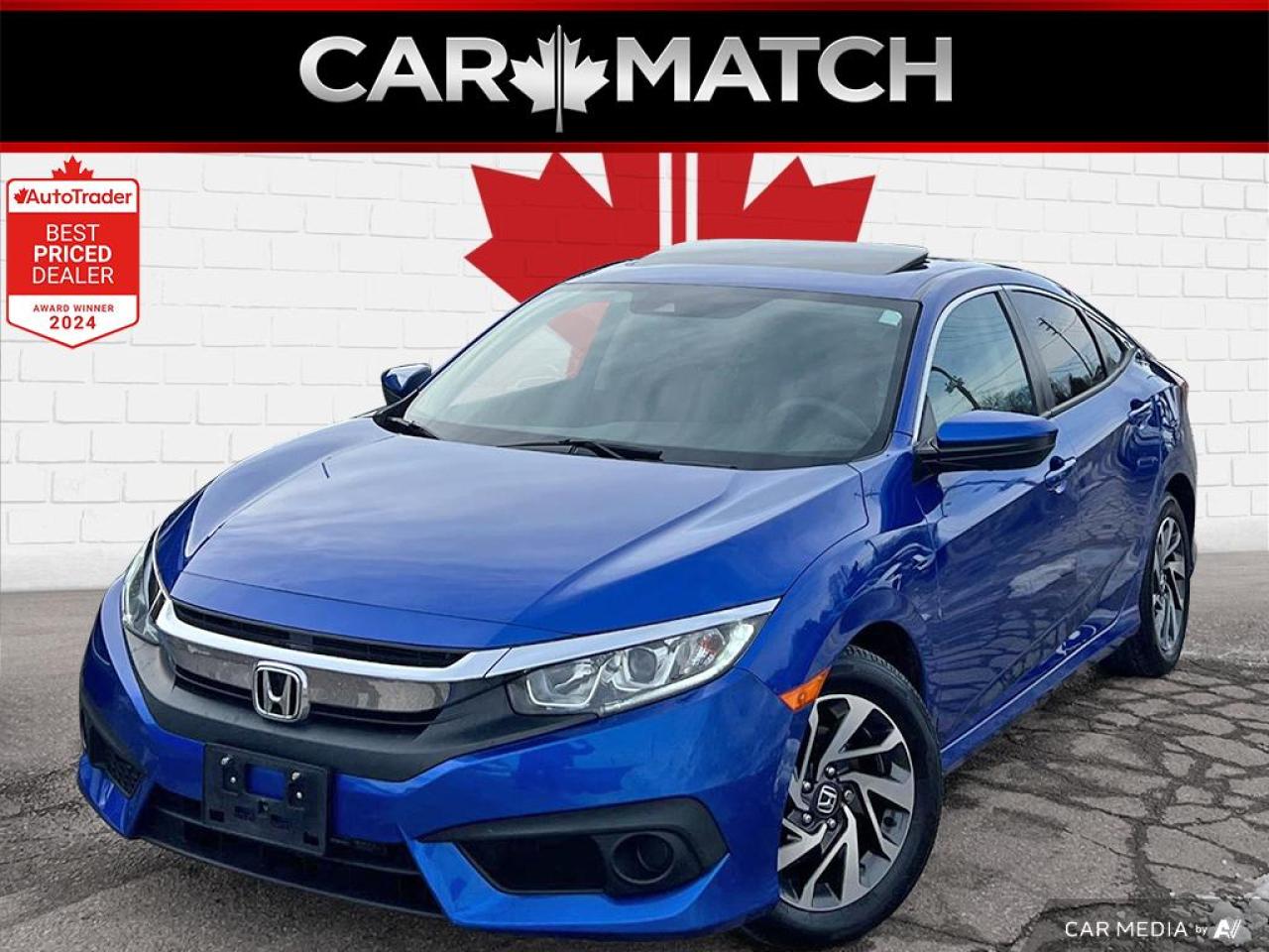 Used 2018 Honda Civic EX / ROOF / REVERSE CAM / HTD SEATS / ALLOYS for sale in Cambridge, ON