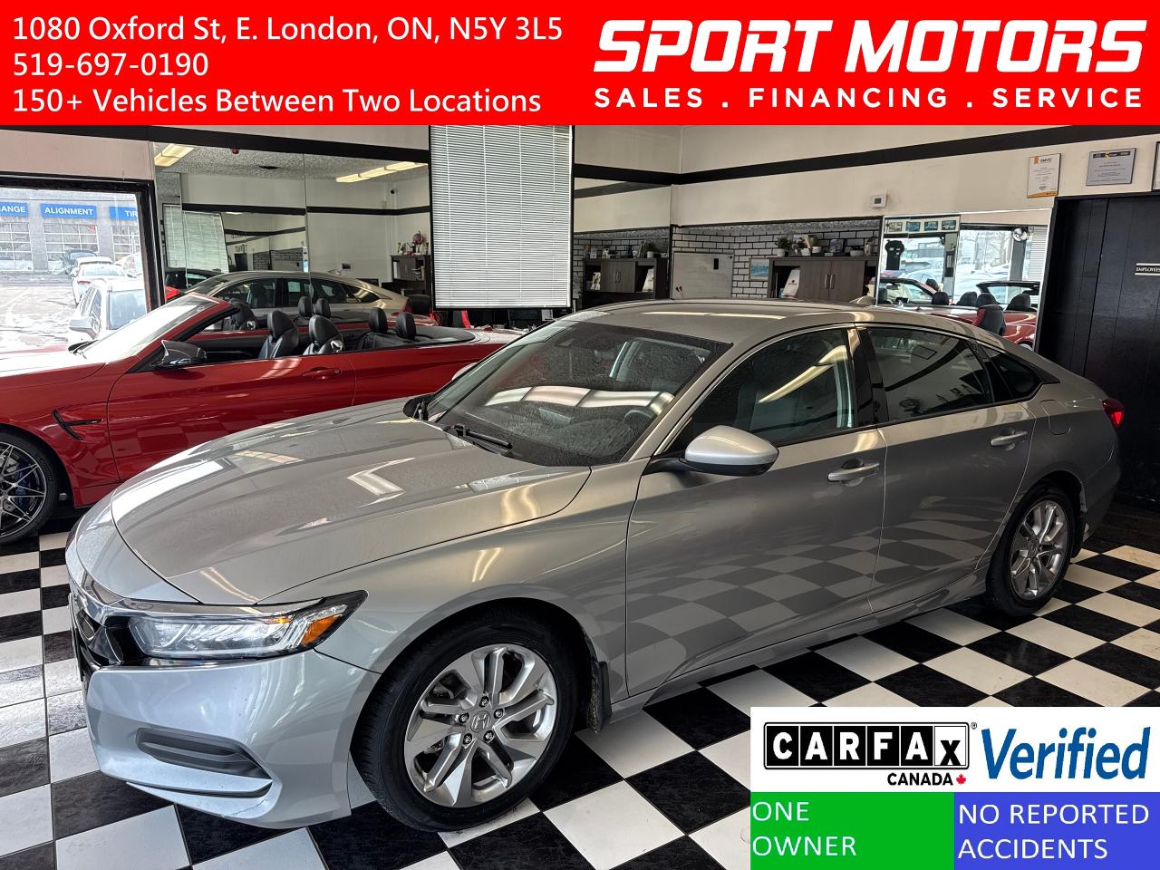 Used 2019 Honda Accord LX+Adaptive Cruise+New Tires+Brakes+ACCIDENT FREE for sale in London, ON