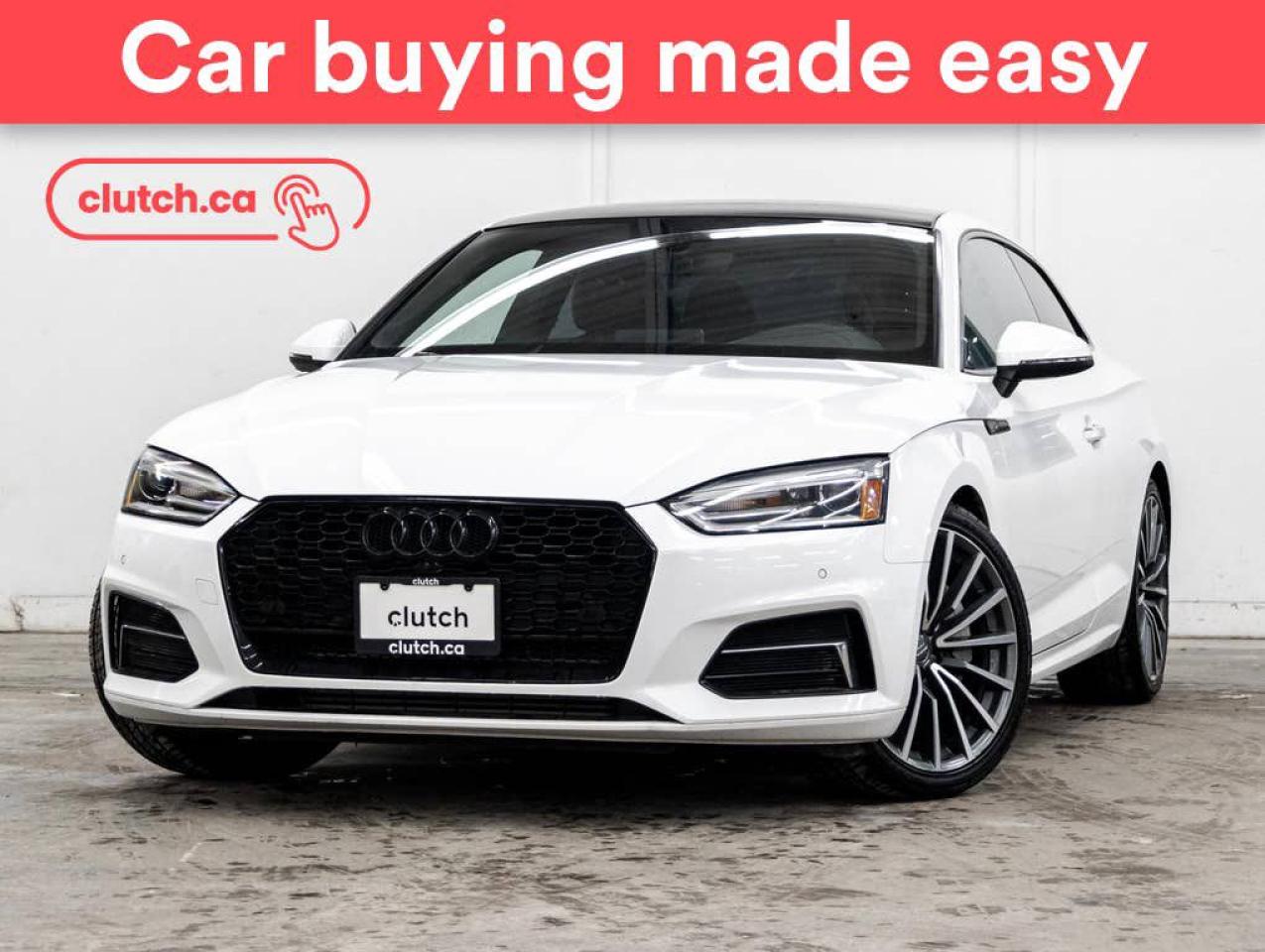 Used 2019 Audi A5 Progressiv AWD w/ Apple CarPlay & Android Auto, Tri Zone A/C, Power Sunroof for sale in Toronto, ON