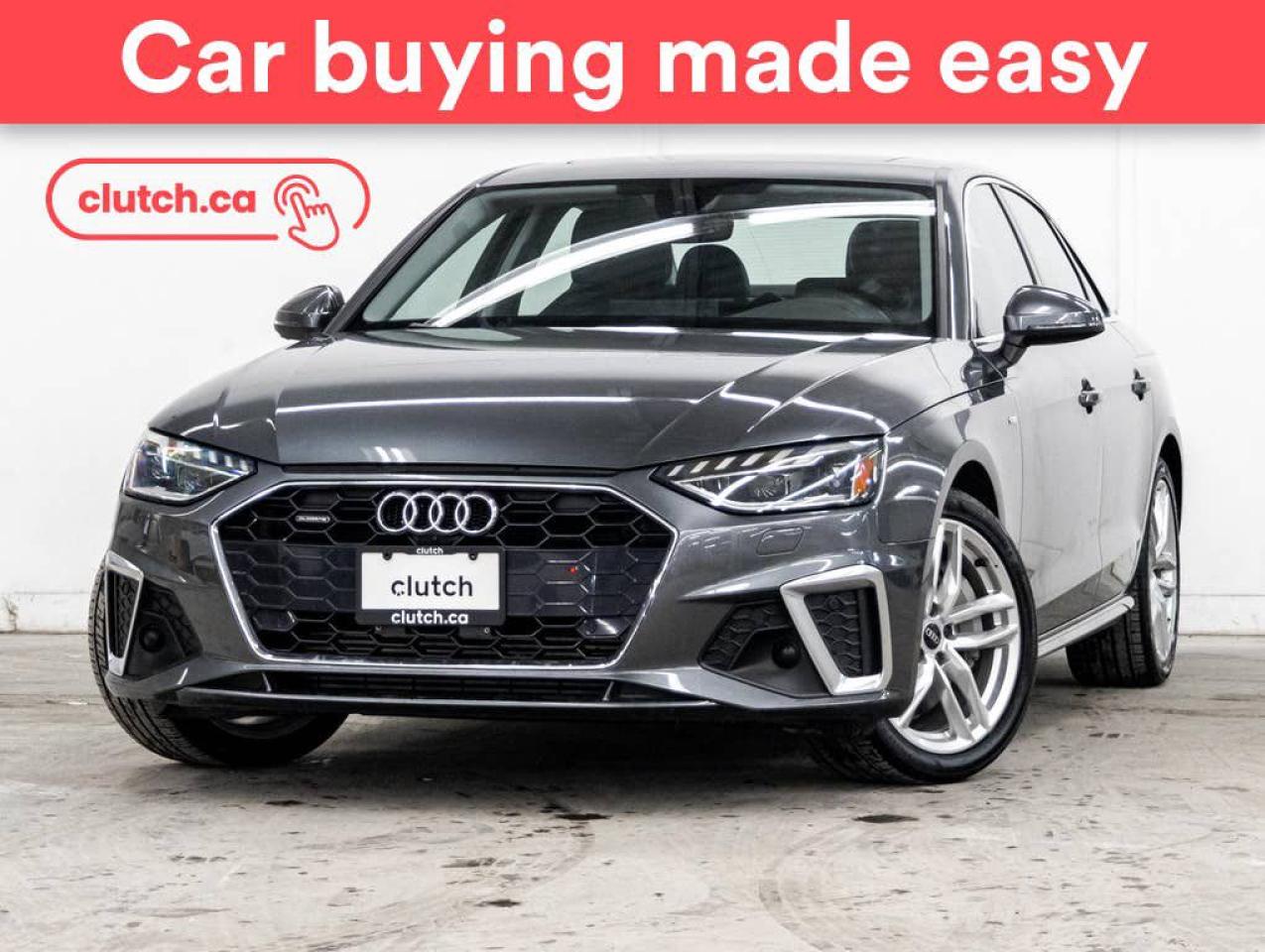 Used 2021 Audi A4 45 Technik AWD w/ Apple CarPlay & Android Auto, Power Moonroof, Nav for sale in Toronto, ON