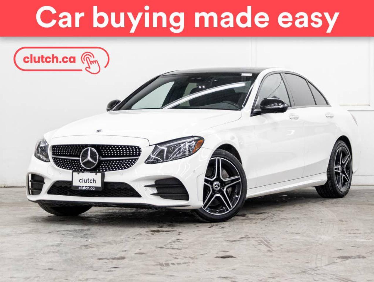 Used 2020 Mercedes-Benz C-Class C 300 4Matic AWD w/ Apple CarPlay & Android Auto, Panoramic Moonroof, Nav for sale in Toronto, ON