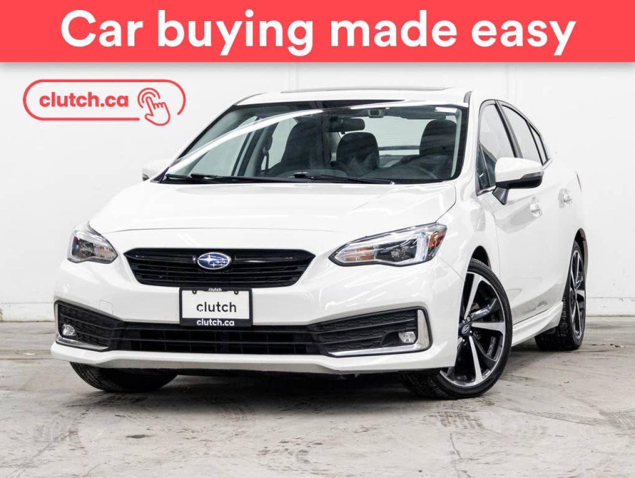 Used 2022 Subaru Impreza Sport-tech w/ EyeSight AWD w/ Apple CarPlay & Android Auto, Power Moonroof, Nav for sale in Toronto, ON