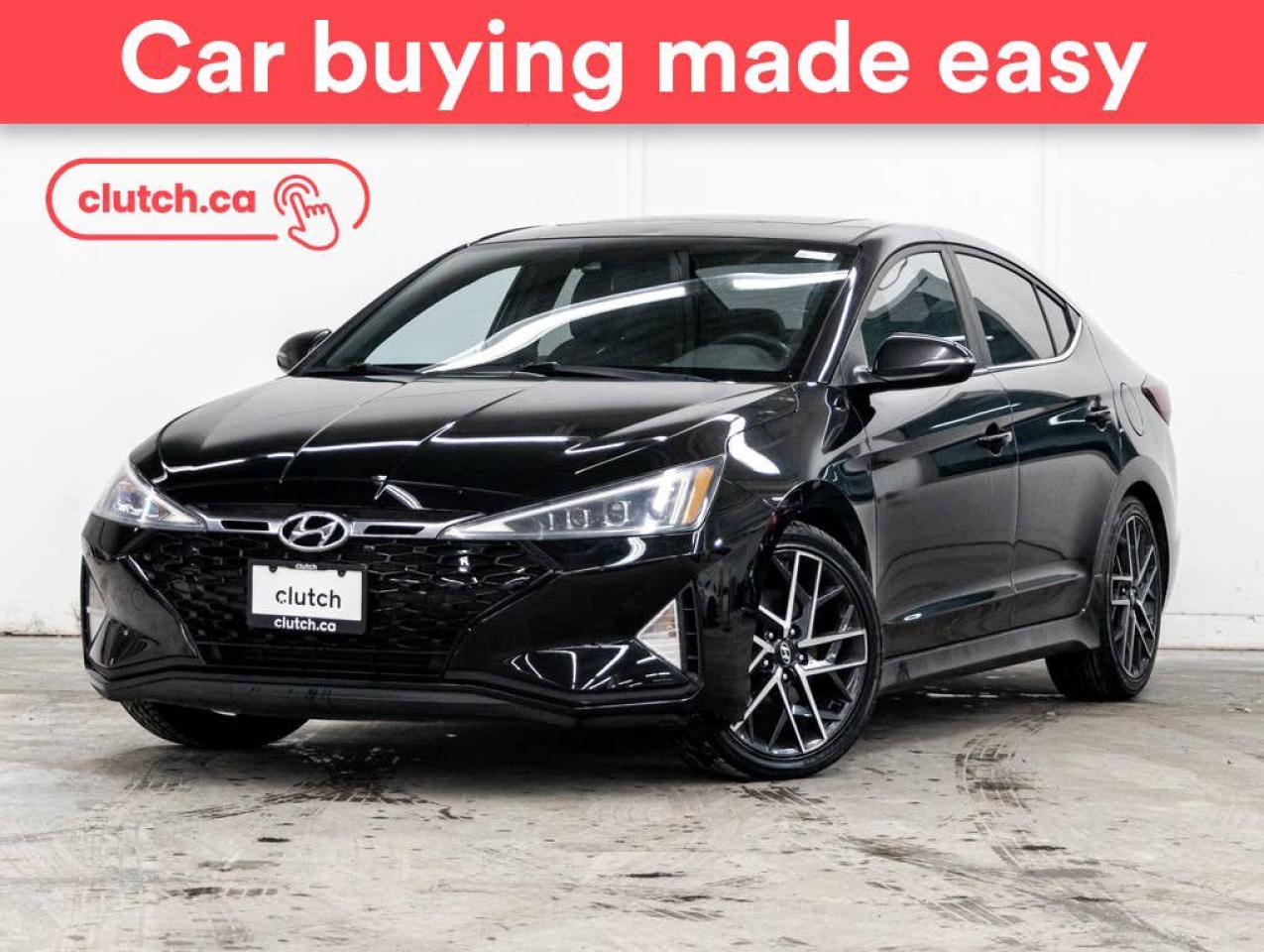 Used 2019 Hyundai Elantra Sport w/ Apple CarPlay & Android Auto, Power Moonroof, Rearview Cam for sale in Toronto, ON