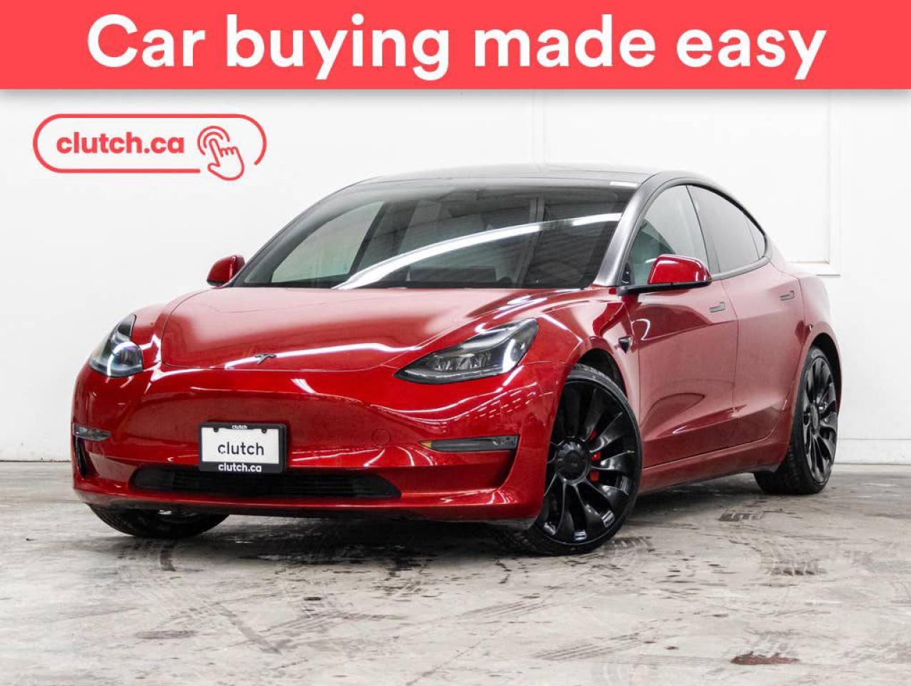 Used 2021 Tesla Model 3 Performance AWD w/ Glass Roof, Auto Pilot, Nav for sale in Bedford, NS