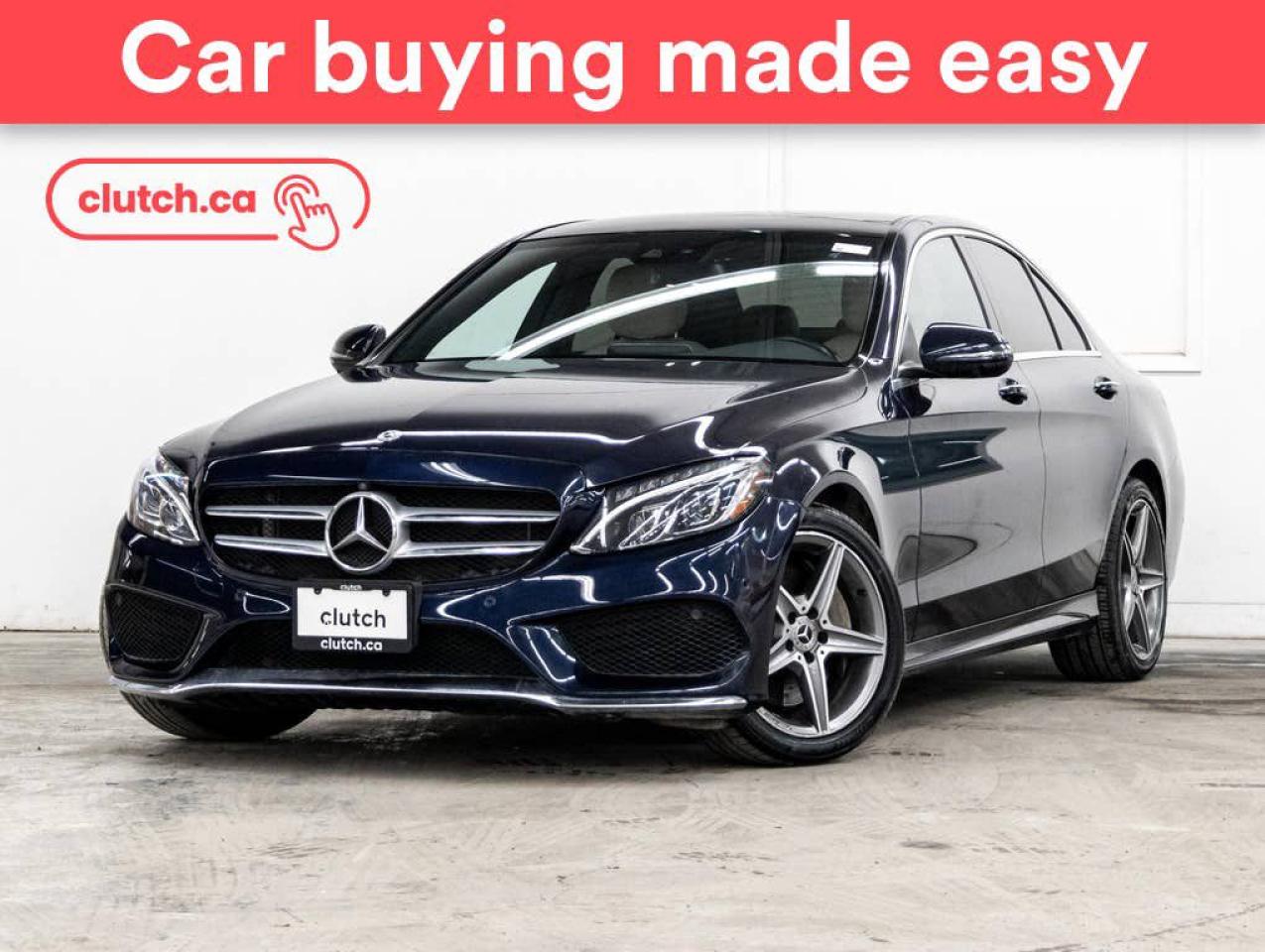 Used 2018 Mercedes-Benz C-Class C 300 4Matic AWD w/ Heated Front Seats, Dual Panel Moonroof, Nav for sale in Toronto, ON