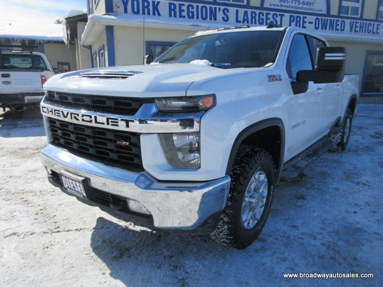 Used 2021 Chevrolet Silverado 2500 3/4 TON LT-Z71-MODEL 6 PASSENGER 6.6L - DURAMAX.. 4X4.. CREW-CAB.. 6.6-FOOT-BOX. HEATED SEATS & WHEEL.. BACK-UP CAMERA.. BLUETOOTH SYSTEM.. for sale in Bradford, ON