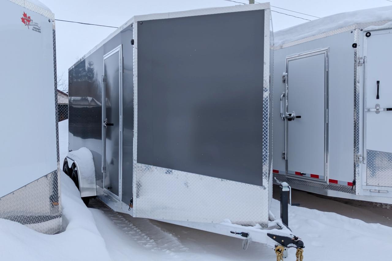 New 2025 Canadian Trailer Company 7x14 V Nose Cargo Trailer Aluminum Tandem Axle for sale in Guelph, ON