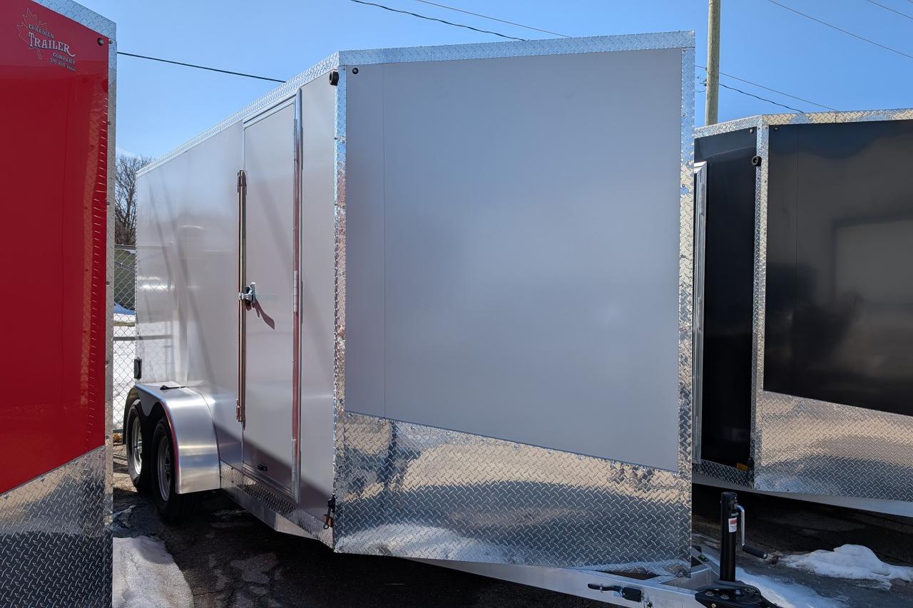 New 2025 Canadian Trailer Company 7x14 V Nose Cargo Trailer Aluminum Tandem Axle for sale in Guelph, ON