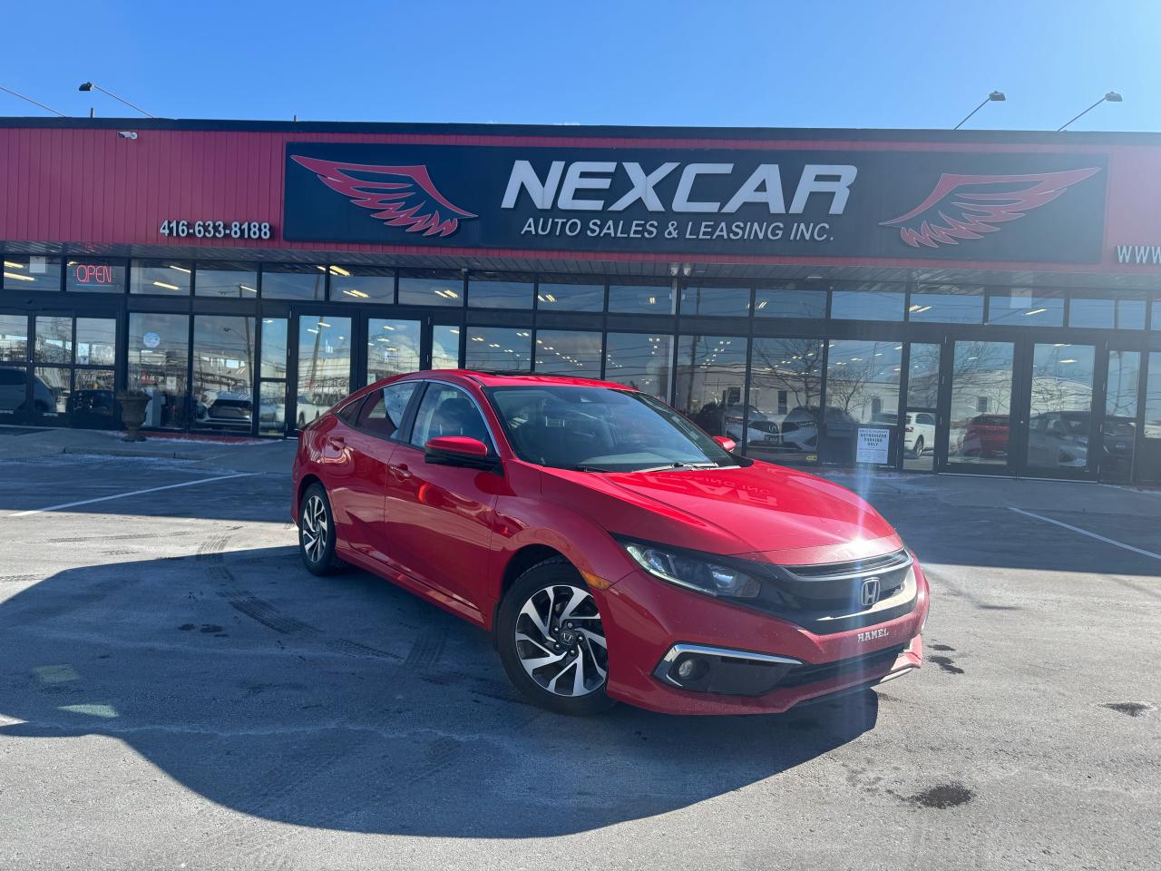 2019 Honda Civic EX AUTO P/SUNROOF B/SPOT L/ASSIST CARPLAY CAMERA