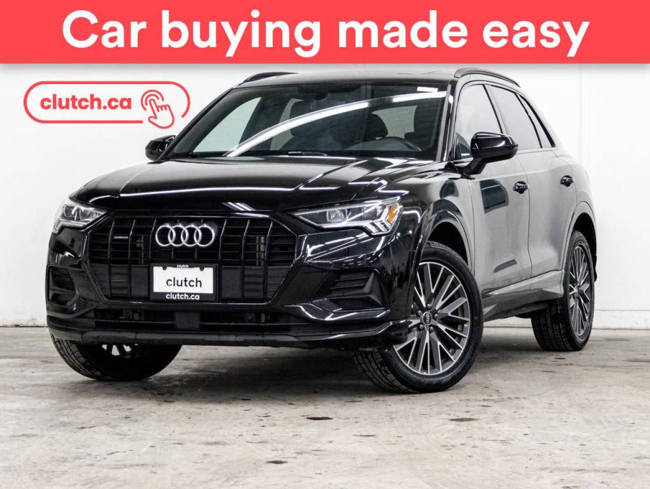 Used 2022 Audi Q3 45 Komfort AWD w/ Apple CarPlay & Android Auto, Heated Seats, Pano Sunroof for sale in Toronto, ON