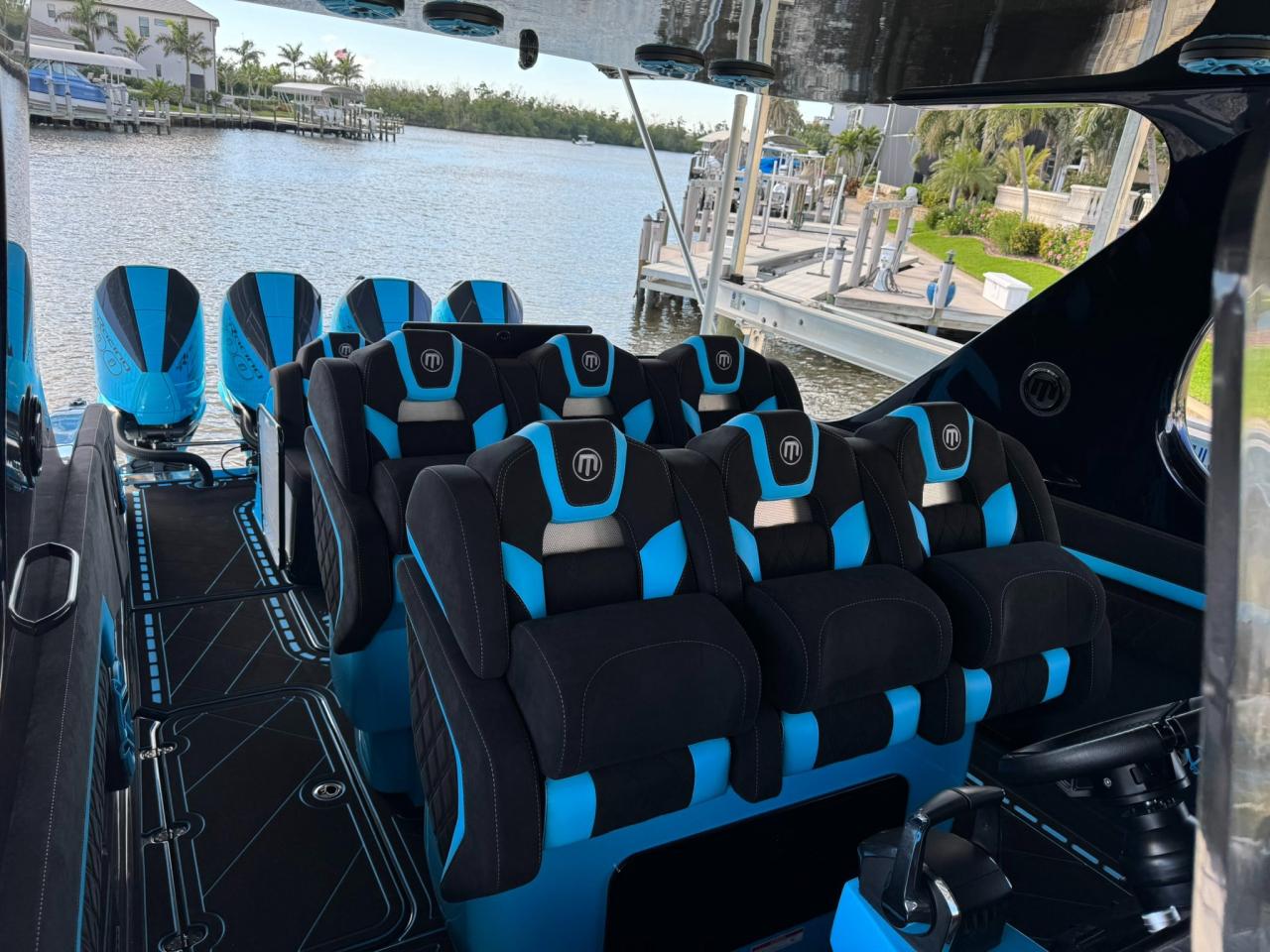 2025 Mystic M4200 CENTER CONSOLE BOAT $PRICE IN USD$ - QUAD MERCURY RACING 500R OUTBOARDS - 42 FOOT, 11 FOOT BEAM, ALCANTERA INTERIOR Photo