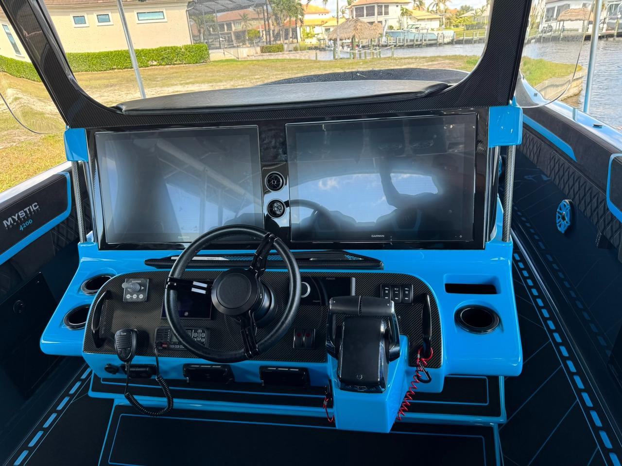 2025 Mystic M4200 CENTER CONSOLE BOAT $PRICE IN USD$ - QUAD MERCURY RACING 500R OUTBOARDS - 42 FOOT, 11 FOOT BEAM, ALCANTERA INTERIOR Photo
