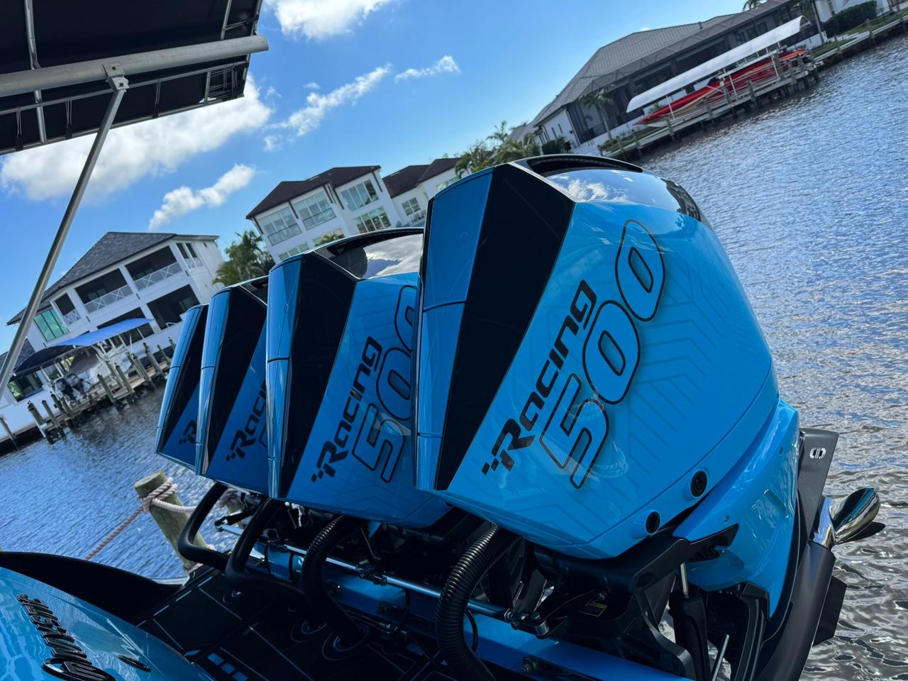 2025 Mystic M4200 CENTER CONSOLE BOAT $PRICE IN USD$ - QUAD MERCURY RACING 500R OUTBOARDS - 42 FOOT, 11 FOOT BEAM, ALCANTERA INTERIOR Photo