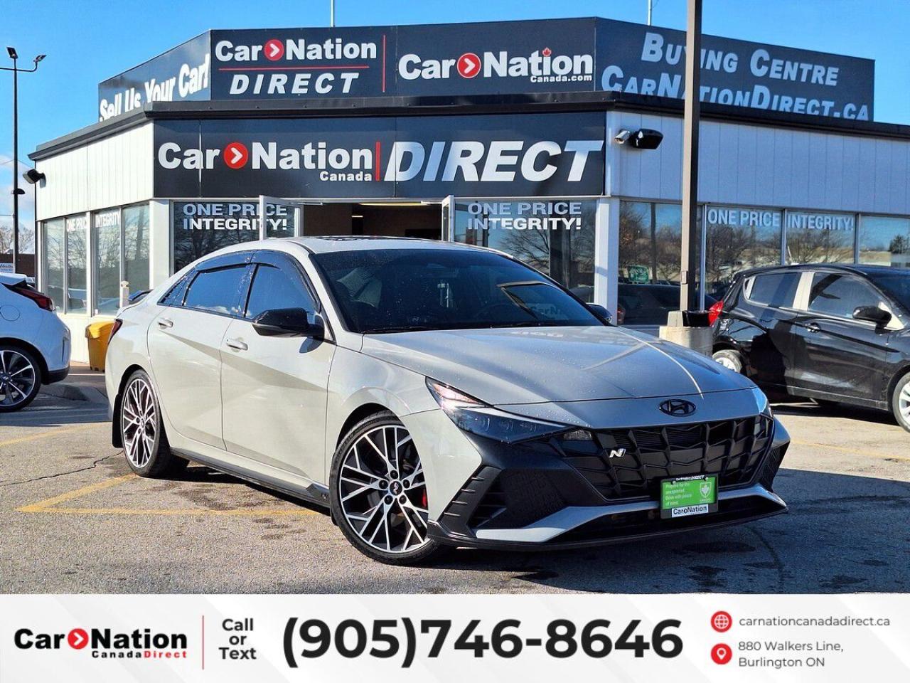 Used 2022 Hyundai Elantra N 6 SPEED M/T | LEATHER | SUNROOF | TOUCHSCREEN for sale in Burlington, ON