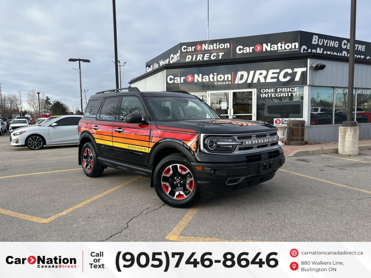 Used 2024 Ford Bronco Sport FREE WHEELING | 4X4 | CO-PILOT 360+ | ROOF | NAV for sale in Burlington, ON