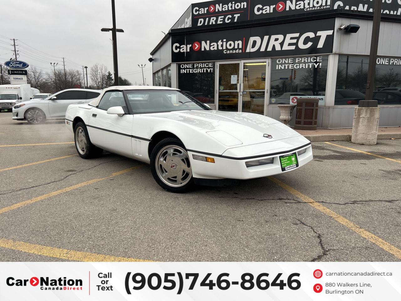 Used 1989 Chevrolet Corvette CONVERTIBLE | V8 | LEATHER | WOW ONLY 77,191KM! for sale in Burlington, ON