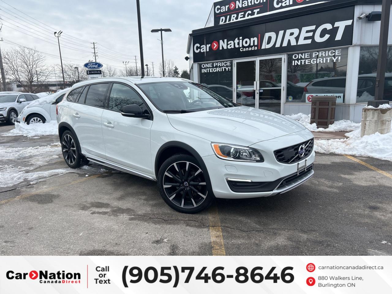 Used 2018 Volvo V60 Cross Country T5 AWD PREMIER | WAGON | LEATHER | SUNROOF | NAV for sale in Burlington, ON