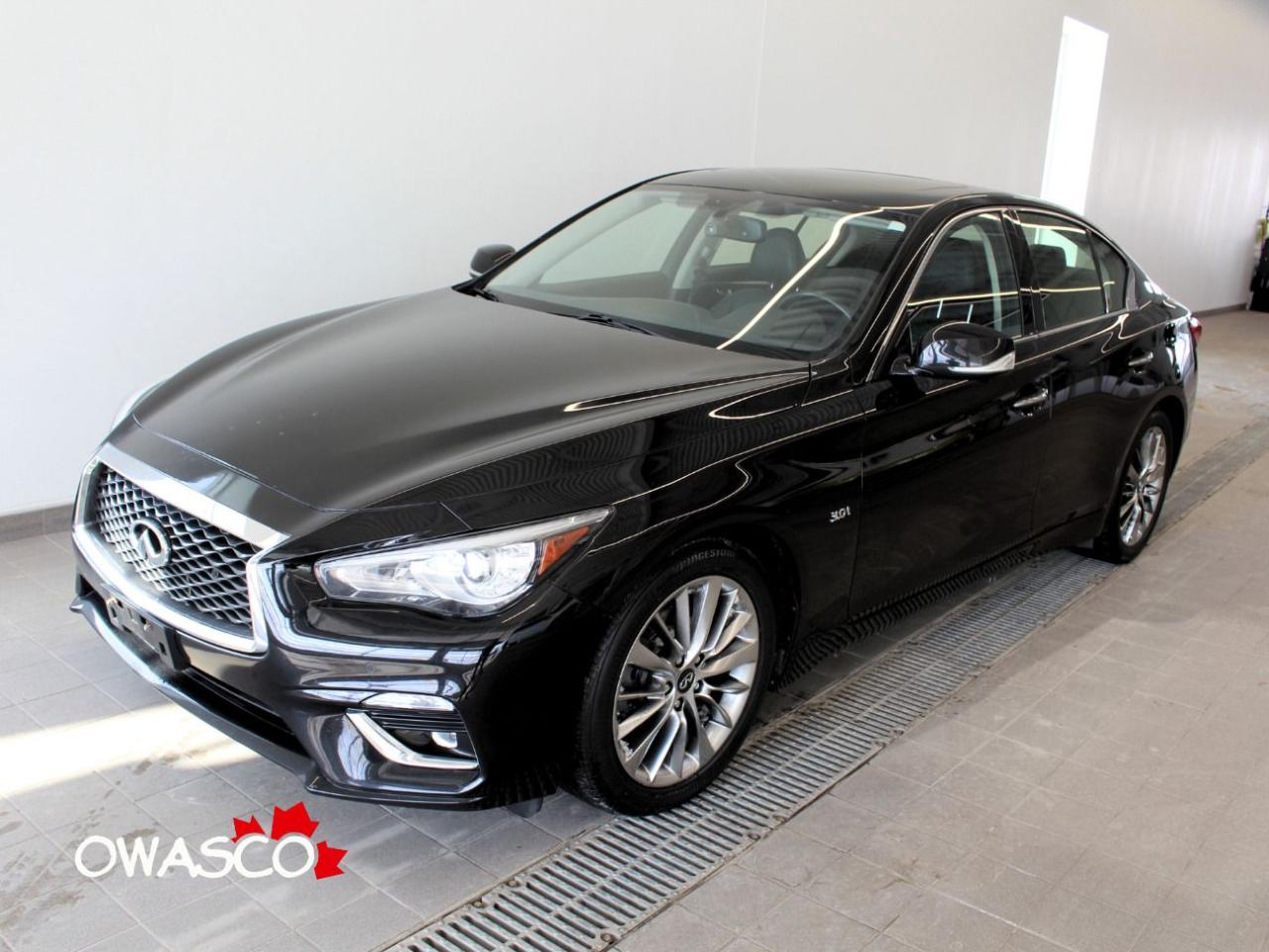 Used 2019 Infiniti Q50 3.0L Luxe! What a Nice Ride! Arrive in Style! for sale in Whitby, ON