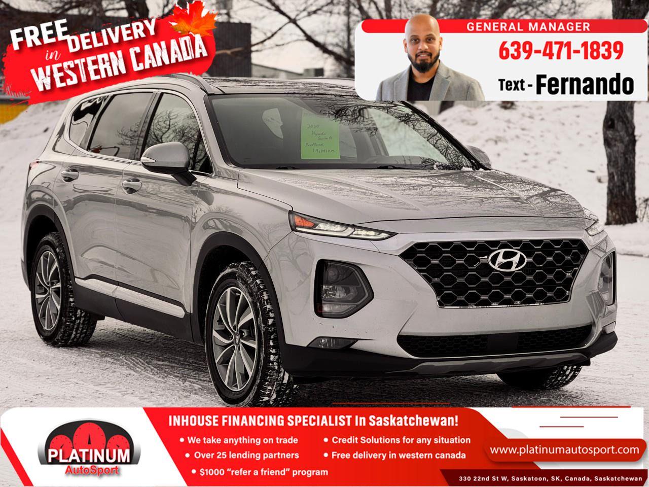 Used 2020 Hyundai Santa Fe Preferred 2.0 Sun for sale in Saskatoon, SK