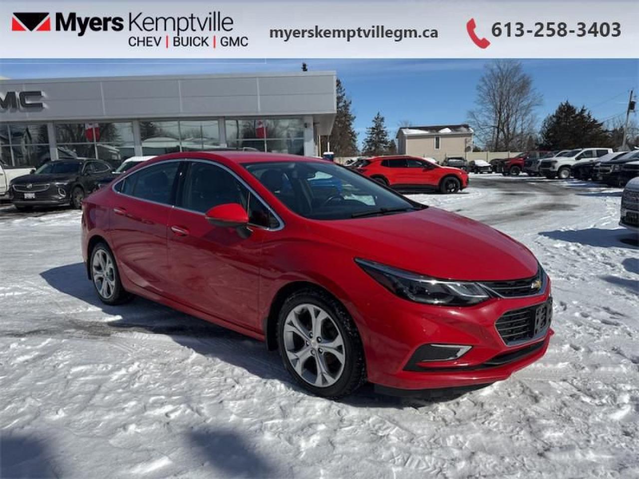 Used 2017 Chevrolet Cruze Premier  - Leather Seats for sale in Kemptville, ON