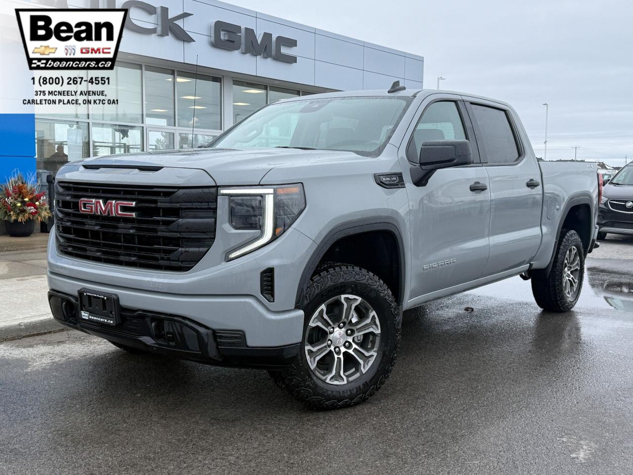 New 2025 GMC Sierra 1500 Pro 5.3L V8 WITH REMOTE START/ENTRY, HITCH GUIDANCE, HD REAR VISION CAMERA, EZ LIFT TAILGATE, APPLE CARPLAY AND ANDROID AUTO for sale in Carleton Place, ON