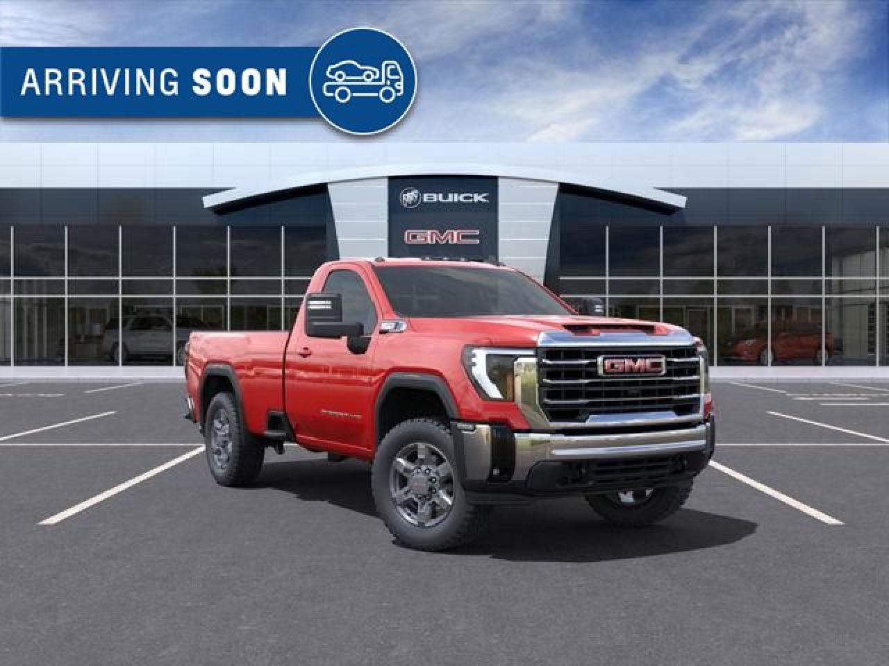 New 2025 GMC Sierra 3500 HD SLE 6.6L V8 DURAMAX WITH REMOTE START/ENTRY, HEATED SEATS, HEATED STEERING WHEEL, CRUISE CONTROL, VINYL FLOORING, HD REAR VISION CAMERA, APPLE CARPLAY AND ANDROID AUTO for sale in Carleton Place, ON