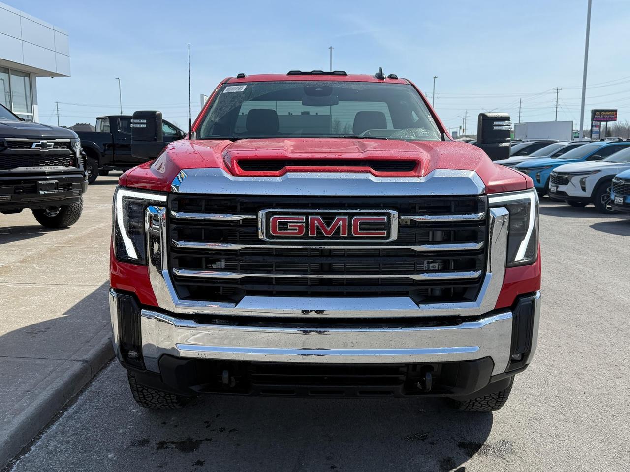 2025 GMC Sierra 3500 HD SLE 6.6L V8 DURAMAX WITH REMOTE START/ENTRY, HEATED SEATS, HEATED STEERING WHEEL, CRUISE CONTROL, VINYL FLOORING, HD REAR VISION CAMERA, APPLE CARPLAY AND ANDROID AUTO Photo
