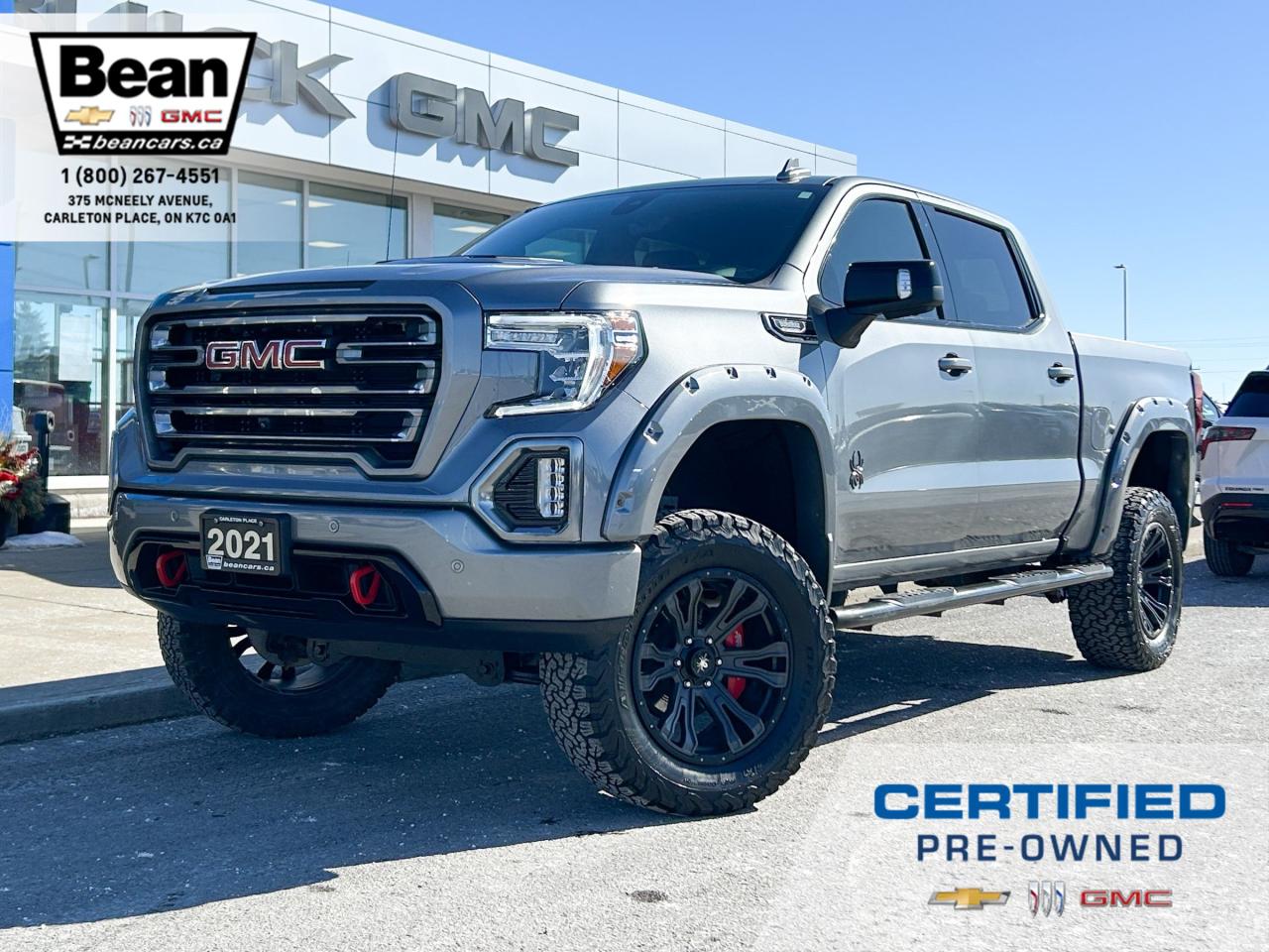 Used 2021 GMC Sierra 1500 3.0L DURAMAX DIESEL, AT4 BLACK WIDOW PACKAGE, HEATED/VENTILATED FRONT LEATHER SEATS, HEATED STEERING WHEEL for sale in Carleton Place, ON