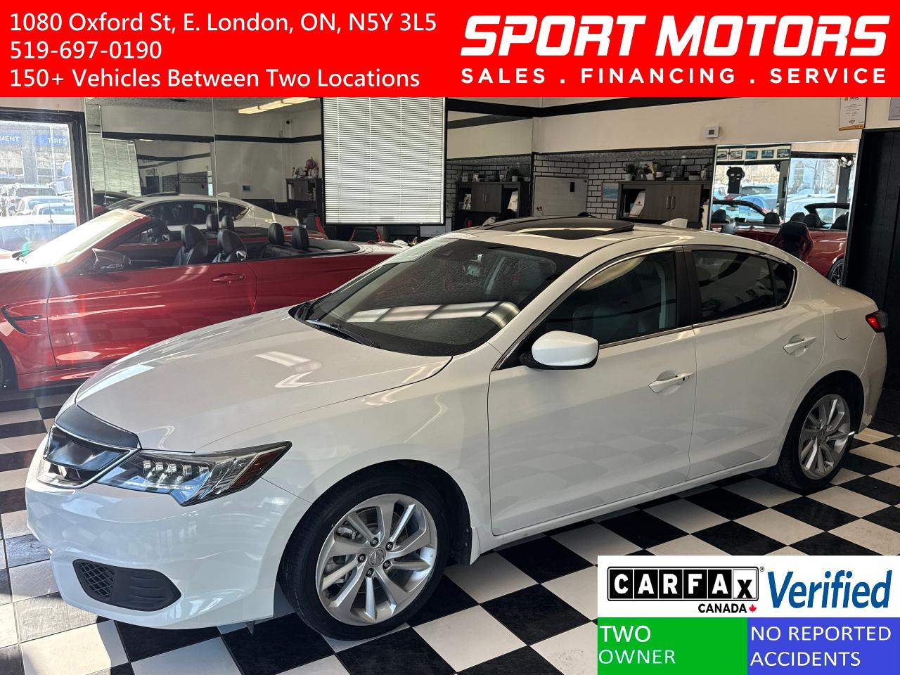 Used 2017 Acura ILX Premium+LaneKeep+Adaptive Cruise+CLEAN CARFAX for sale in London, ON