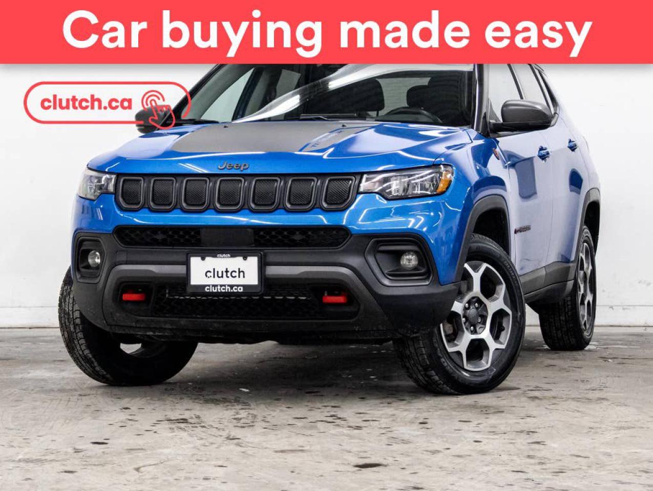 Used 2022 Jeep Compass Trailhawk 4WD w/ Apple CarPlay & Android Auto, Panoramic Moonroof, Nav for sale in Toronto, ON