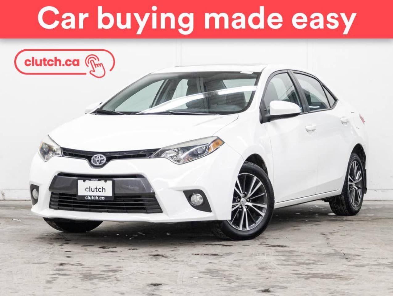Used 2016 Toyota Corolla LE w/ Upgrade Pkg w/ Heated Front Seats, Power Moonroof, Rearview Cam for sale in Toronto, ON