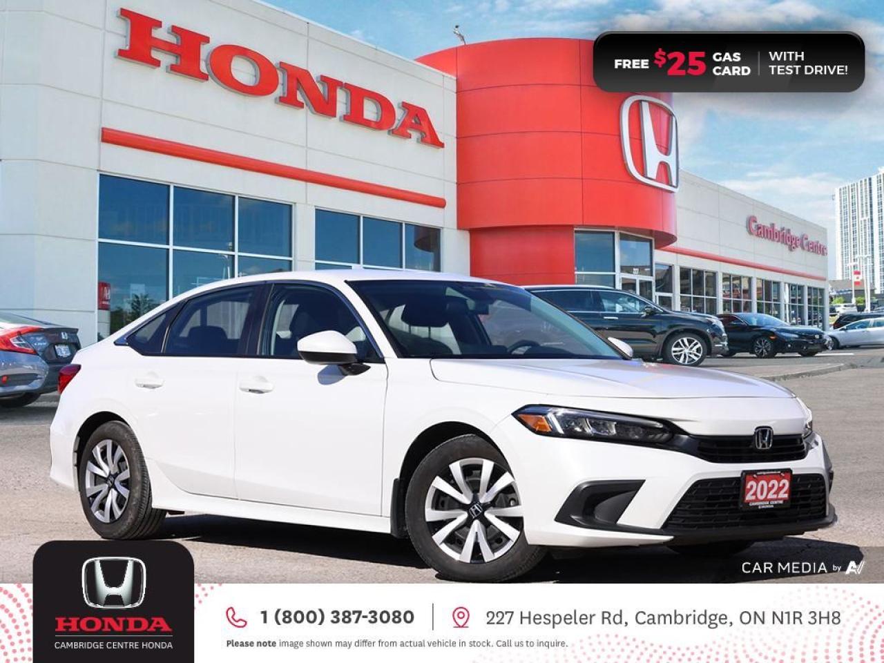 Used 2022 Honda Civic LX HONDA SENSING TECHNOLOGIES | REARVIEW CAMERA | APPLE CARPLAY™/ANDROID AUTO™ for sale in Cambridge, ON