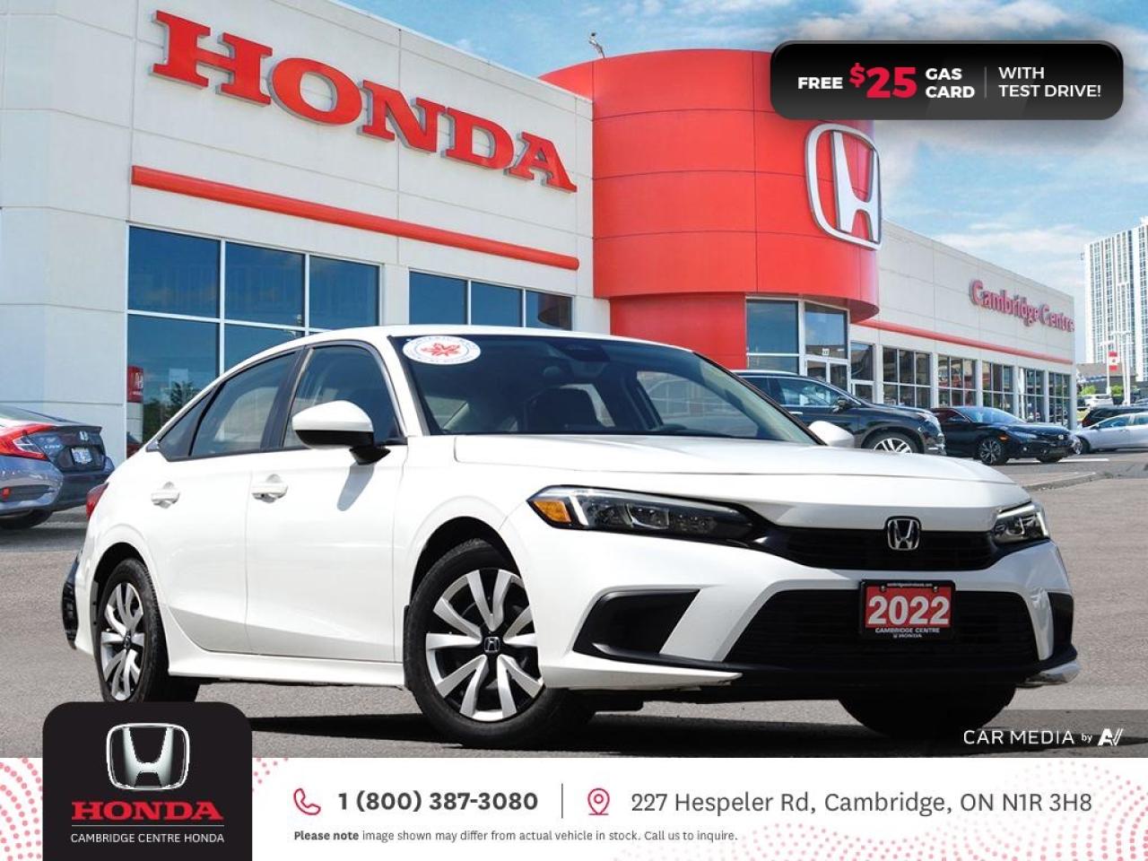 Used 2022 Honda Civic LX HONDA SENSING TECHNOLOGIES | REARVIEW CAMERA | APPLE CARPLAY™/ANDROID AUTO™ for sale in Cambridge, ON