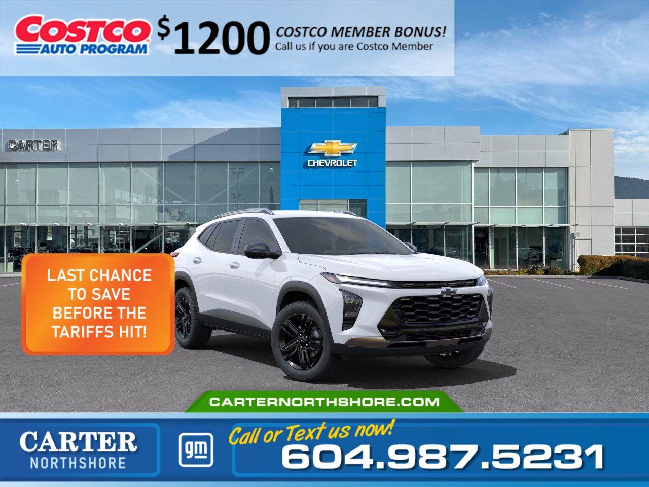 New 2025 Chevrolet Trax ACTIV FWD | Costco Members get $1,200 Discount for sale in North Vancouver, BC