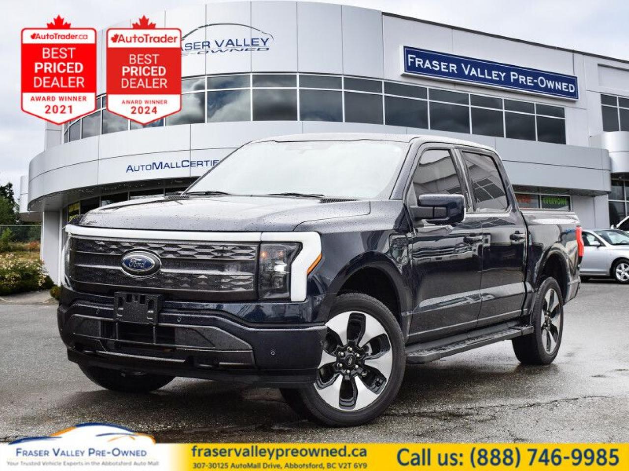 Used 2023 Ford F-150 Lightning Platinum  No PST, EXT Range, Clean, One Owner for sale in Abbotsford, BC