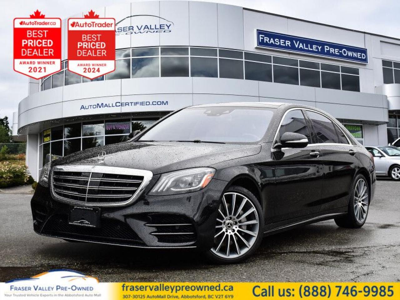 Used 2019 Mercedes-Benz S-Class 560 4MATIC LWB Sedan     Massage Seats, Local, Cle for sale in Abbotsford, BC