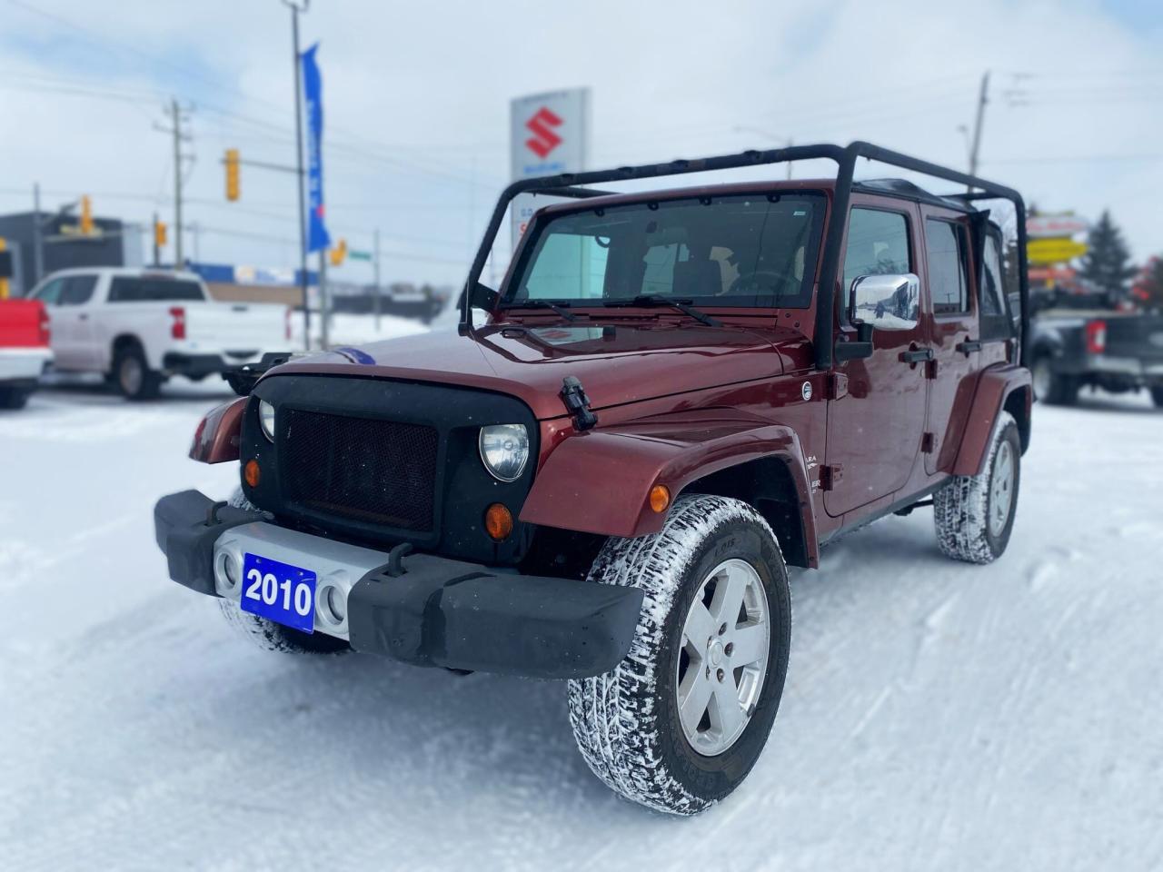 Used 2010 Jeep Wrangler Unlimited Sahara ~Leather ~Alloy Wheels ~LOW KM for sale in Barrie, ON