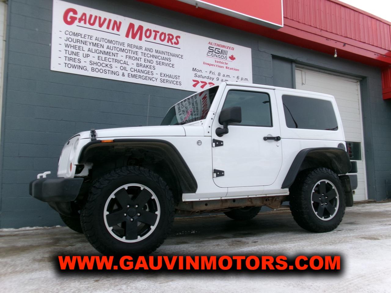 Used 2012 Jeep Wrangler 4WD 2dr SAHARA Lot's of nice options for sale in Swift Current, SK