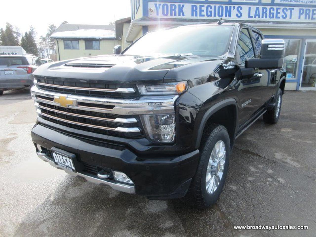 Used 2022 Chevrolet Silverado 2500 3/4 TON HIGH-COUNTRY-MODEL 5 PASSENGER 6.6L - DURAMAX.. 4X4.. CREW-CAB.. 6.6-BOX.. NAVIGATION.. SUNROOF.. LEATHER.. HEATED/AC SEATS.. POWER MIRRORS.. for sale in Bradford, ON