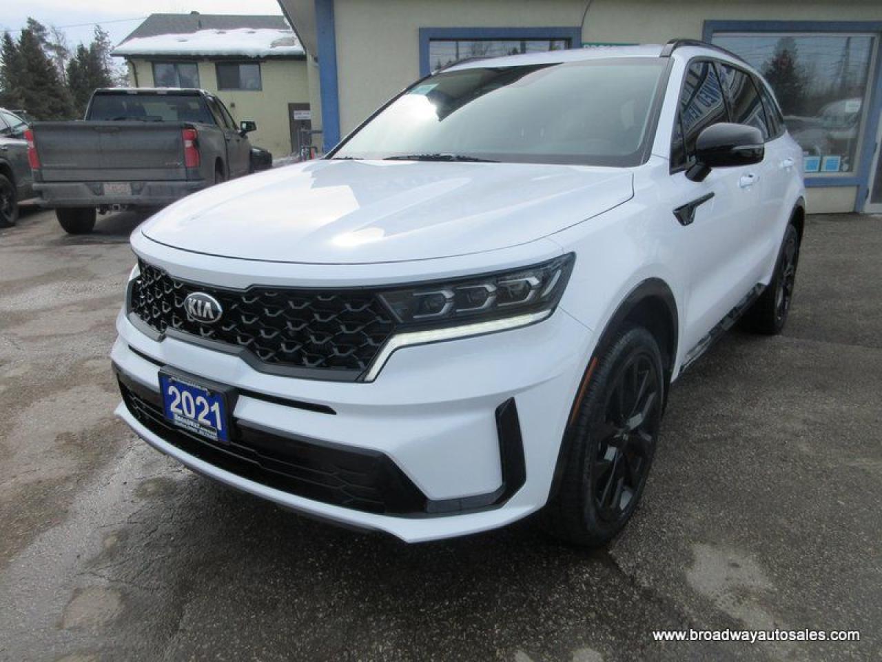 Used 2021 Kia Sorento ALL-WHEEL DRIVE EX-T-GDI-VERSION 6 PASSENGER 2.5L - DOHC.. CAPTAINS.. 3RD ROW.. LEATHER.. HEATED SEATS & WHEEL.. POWER TAILGATE.. BACK-UP CAMERA.. for sale in Bradford, ON