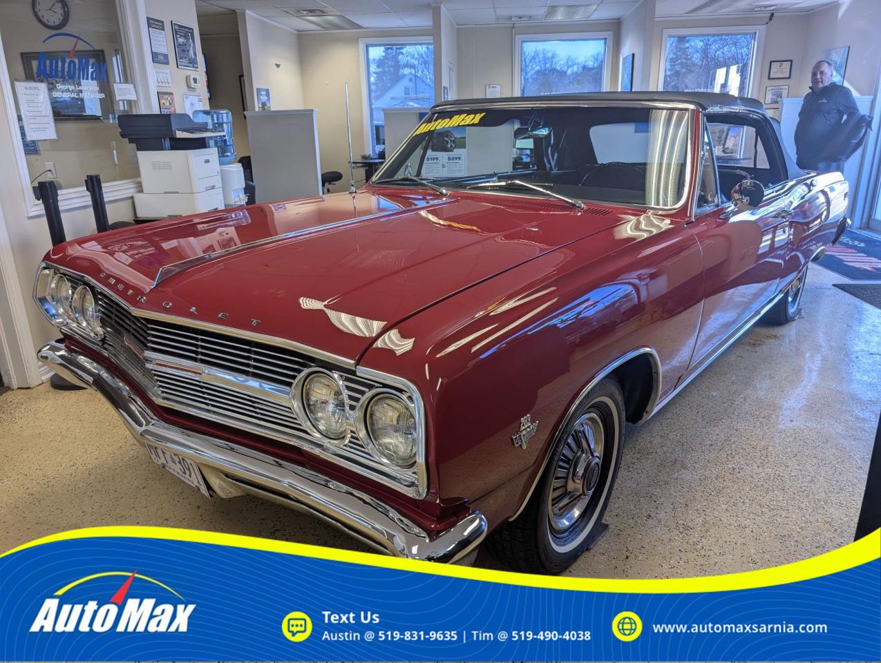 Used 1965 Chevrolet Malibu SS 283 V8 CONVERTIBLE for sale in Sarnia, ON