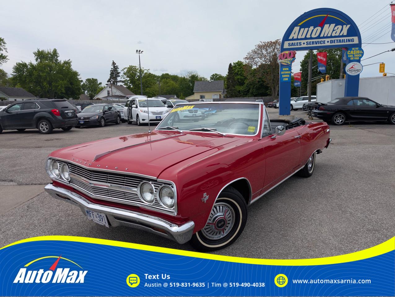 Used 1965 Chevrolet Malibu SS 283 V8 CONVERTIBLE for sale in Sarnia, ON