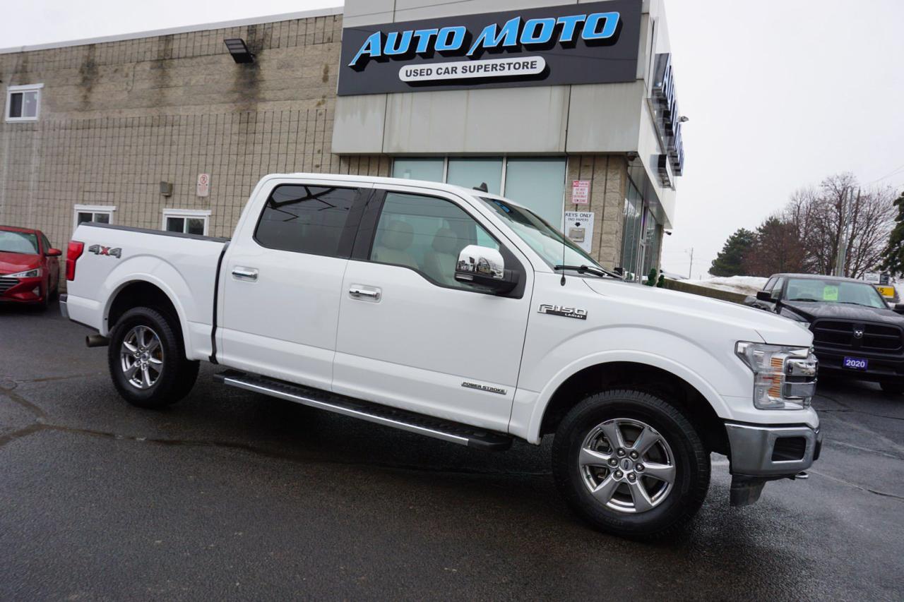 Used 2019 Ford F-150 V6 LARIAT DIESEL 4WD *1 OWNER*ACCIDNET FREE* CAMERA NAV BLUETOOTH LEATHER HEATED SEATS PANO ROOF CRUISE ALLOYS for sale in Burlington, ON