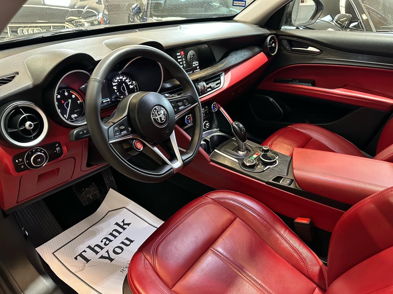 2019 Alfa Romeo Stelvio TI SPORT Q4|RED INT.|CARPLAY|BACKUP|ONE OWNER| - Photo #7
