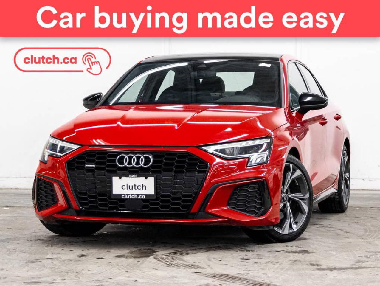 Used 2022 Audi A3 Technik 40 w/ Apple CarPlay & Android Auto, Power Moonroof, Nav for sale in Toronto, ON