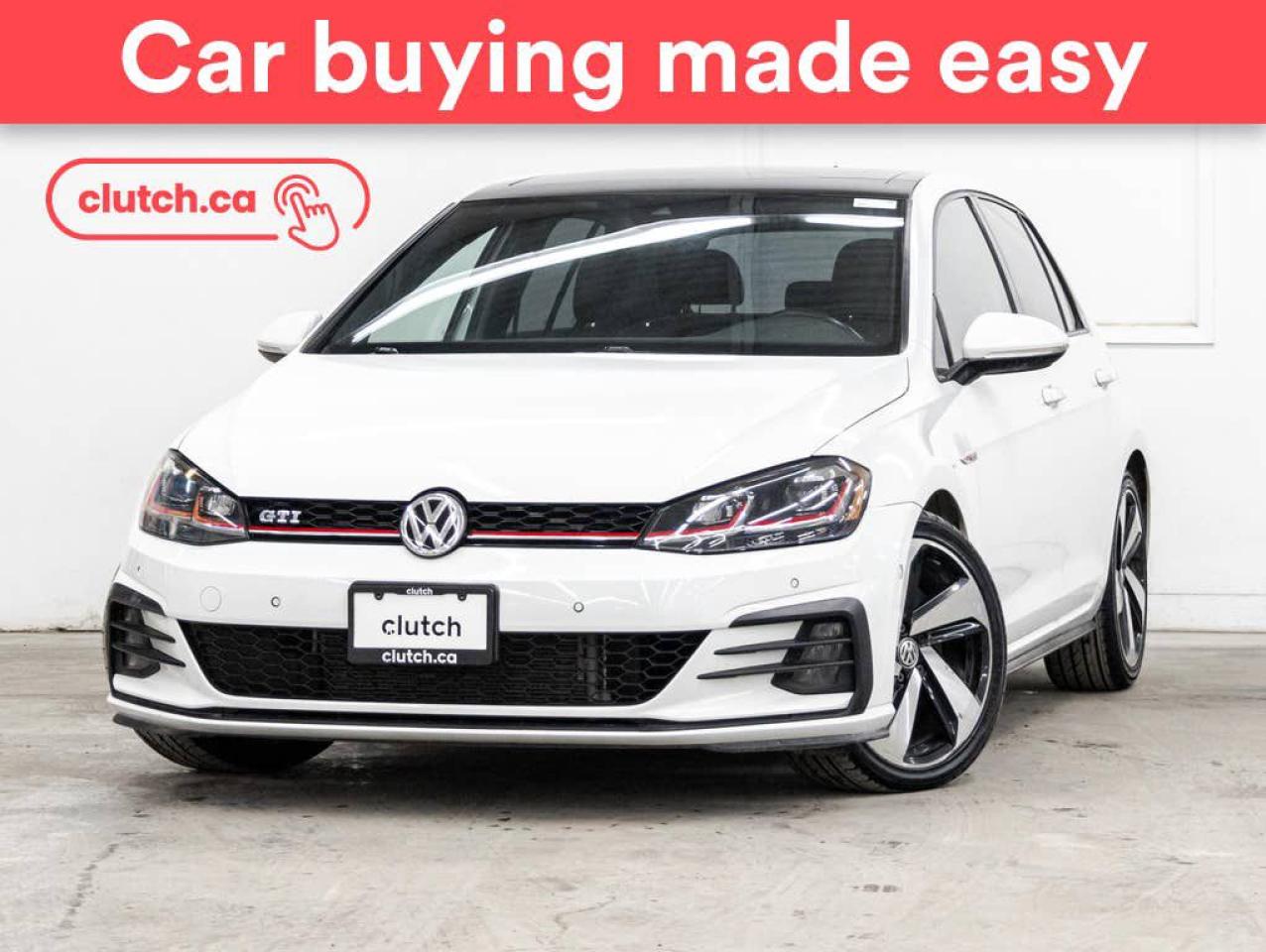 Used 2018 Volkswagen Golf GTI Autobahn w/ Driver Assistance Pkg w/ Apple CarPlay & Android Auto, Power Moonroof, Nav for sale in Toronto, ON