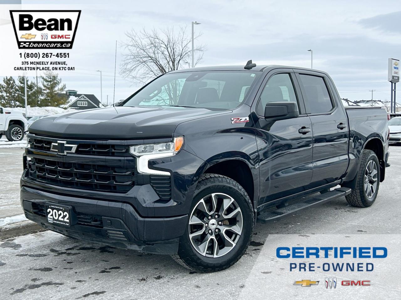 Used 2022 Chevrolet Silverado 1500 5.3L V8 RST 4X4, ONE OWNER TRADE, TRUE NORTH EDITION, Z71 OFF ROAD PACKAGE, DARK ESSENTIALS PACKAGE, HEATED LEATHER SEATS, HEATED STEERING WHEEL, REMOTE VEHICLE START for sale in Carleton Place, ON