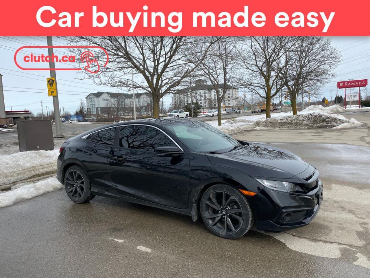 Used 2020 Honda Civic Sport w/ Apple CarPlay & Android Auto, Power Moonroof, Rearview Cam for sale in Toronto, ON