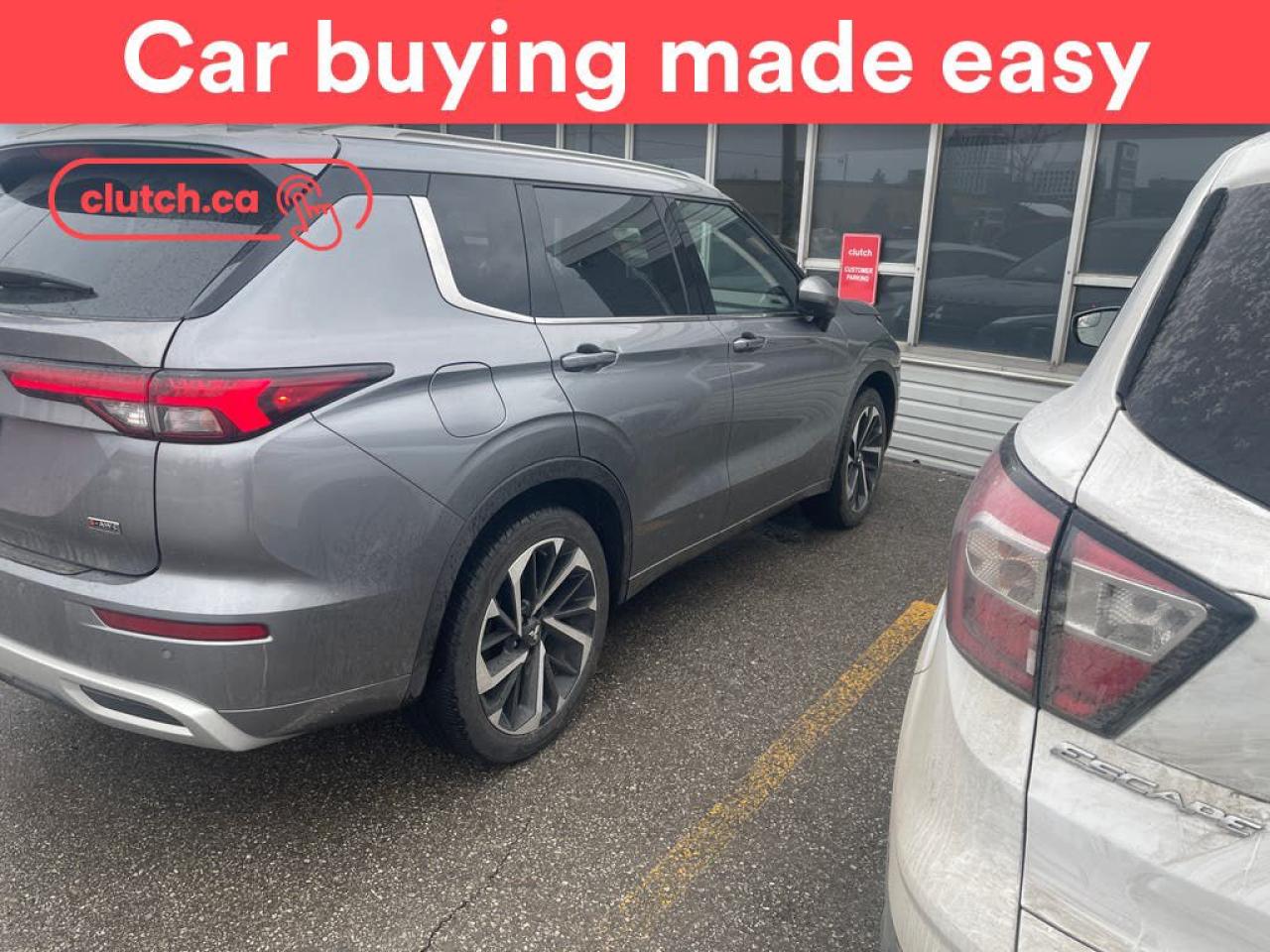 Used 2022 Mitsubishi Outlander GT S-AWC w/ Premium Pkg w/ Apple CarPlay & Android Auto, Panoramic Moonroof, Nav for sale in Toronto, ON